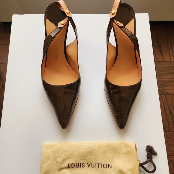 LOUIS VUITTON - AUTHENTIC SOULIERS SLINGBACK SHOES - Picture 4 of 12
